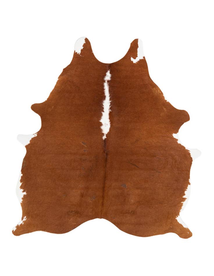 Detail image of 5' 1 x 6' 2 Cowhide Leather Rug