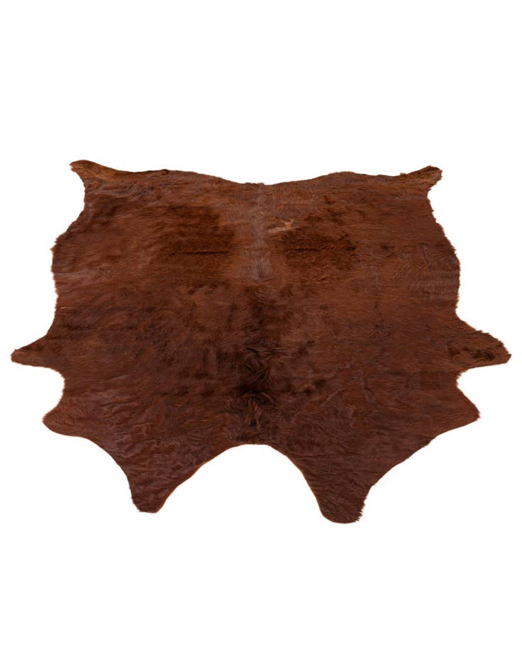 Detail image of 4' 11 x 5' 7 Cowhide Leather Rug
