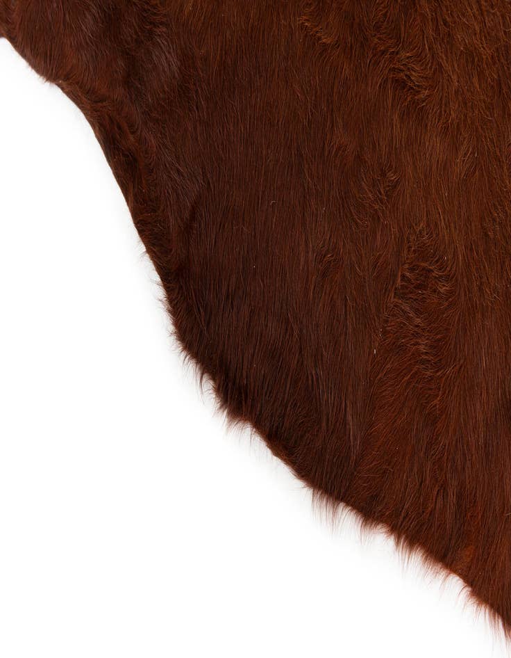 Detail image of 4' 11 x 5' 7 Cowhide Leather Rug