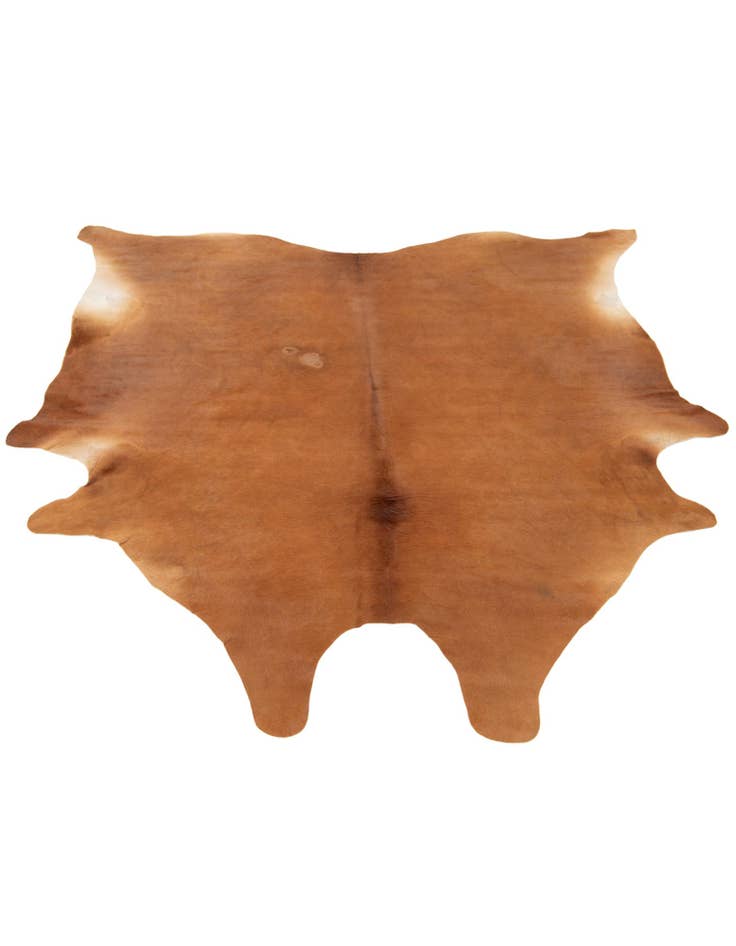 Detail image of 6' 1 x 6' 9 Cowhide Leather Rug