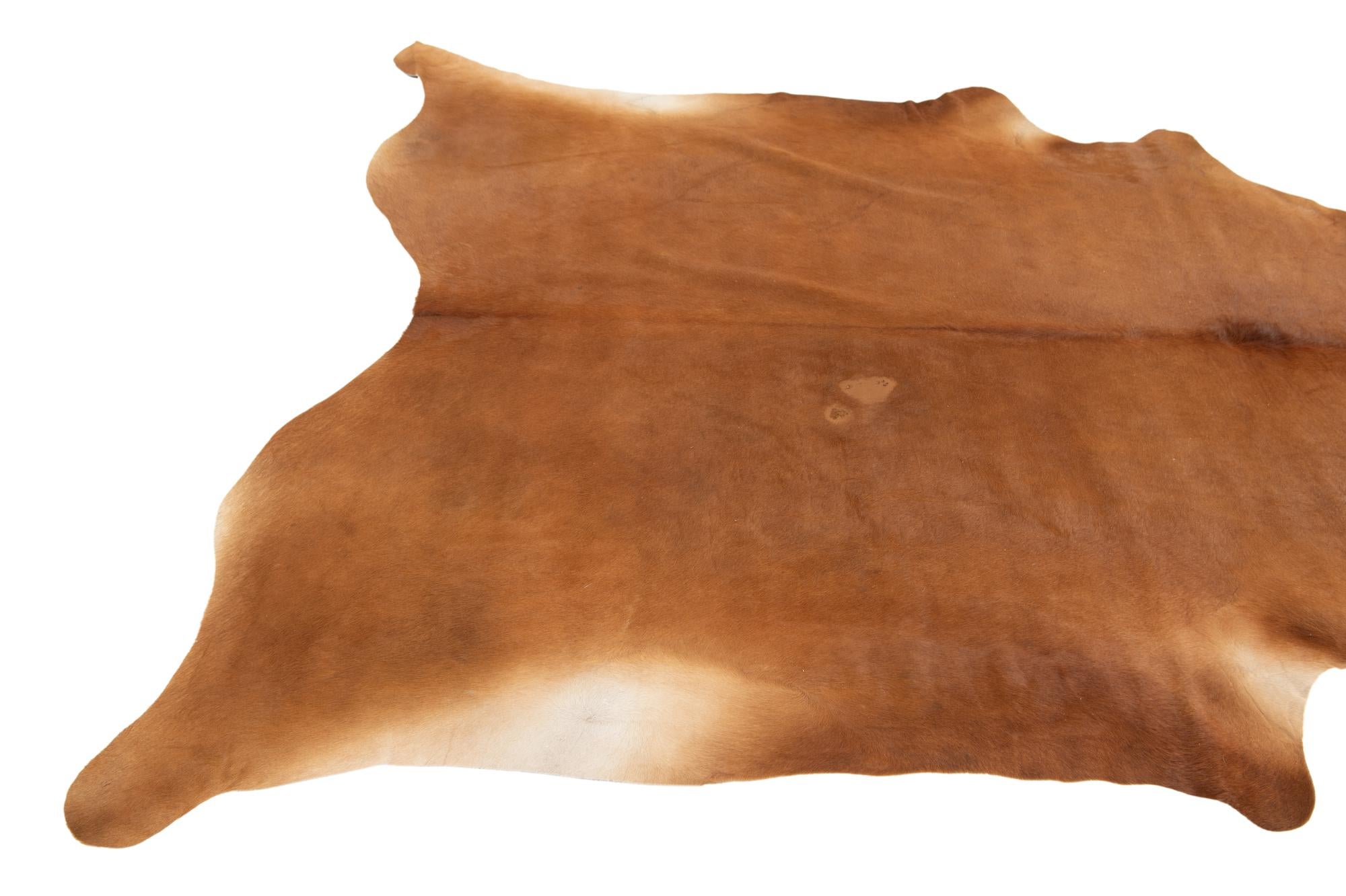 185cm x 205cm Cowhide Leather Rug
