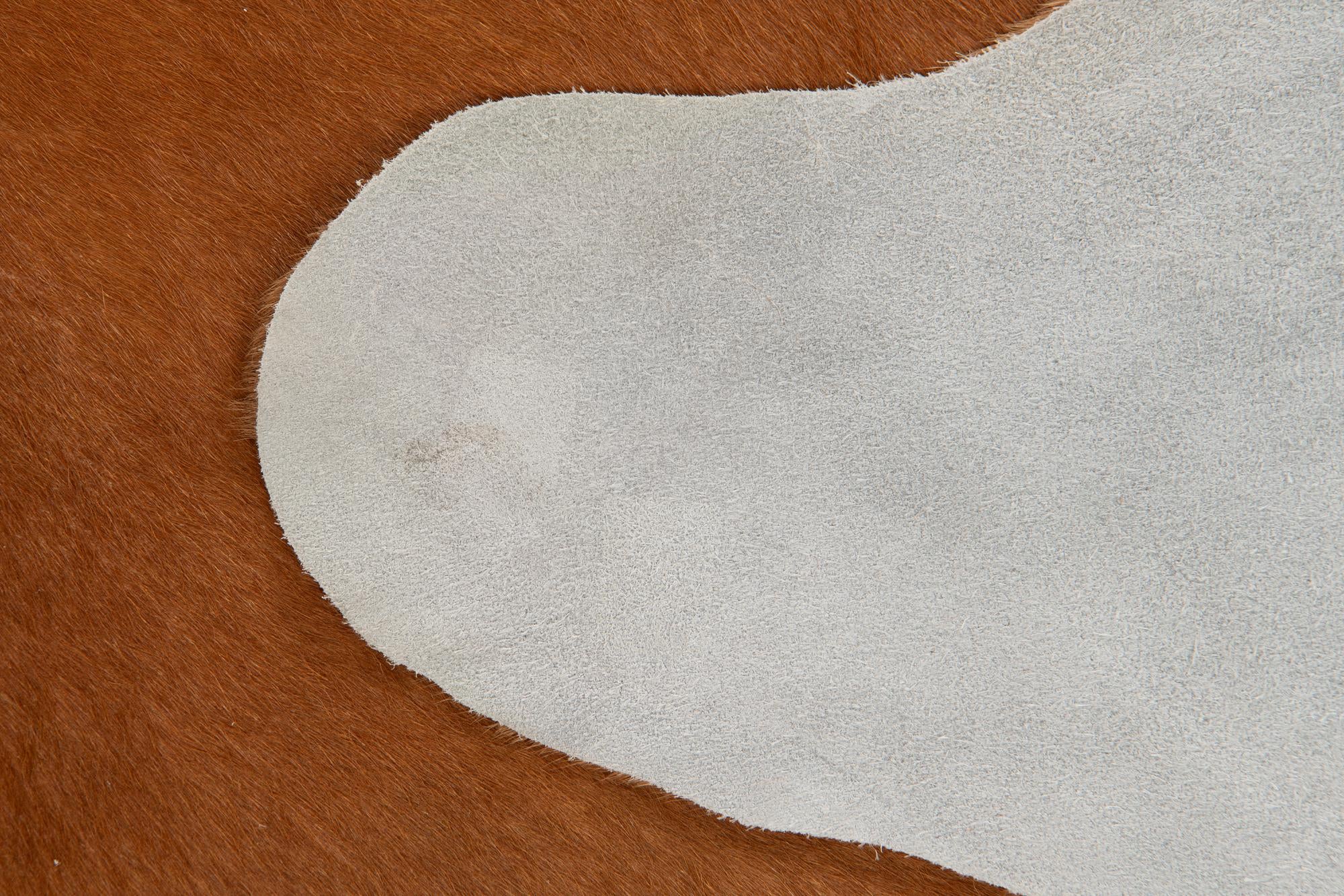 185cm x 205cm Cowhide Leather Rug