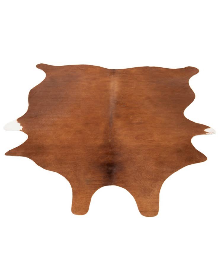 Detail image of 5' 11 x 7' Cowhide Leather Rug