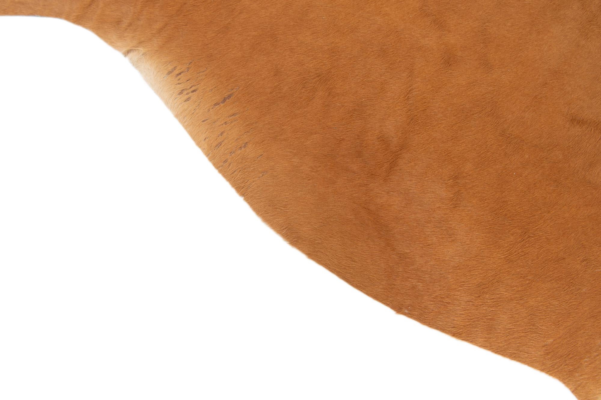 5' 5 x 6' 5 Cowhide Leather Rug