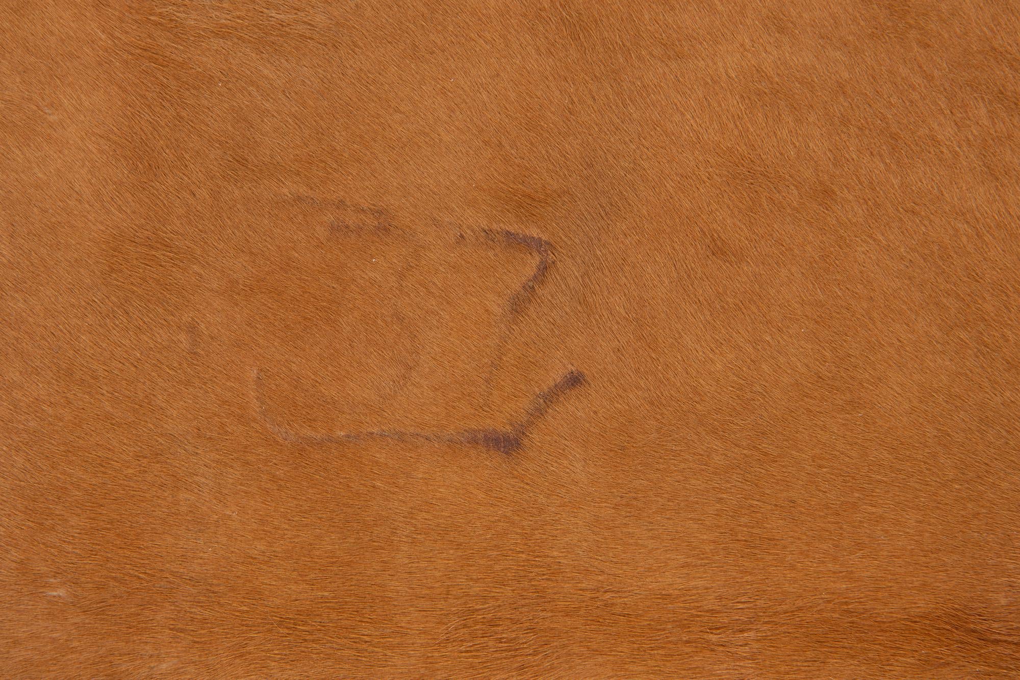 5' 5 x 6' 5 Cowhide Leather Rug
