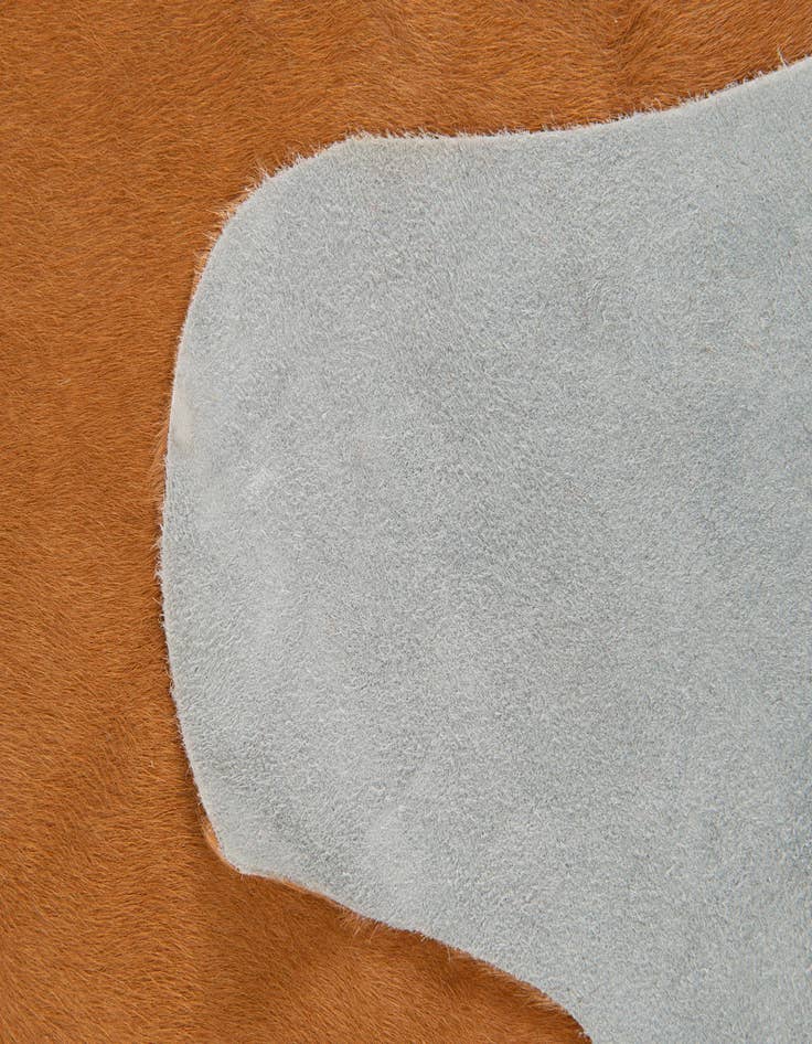 Detail image of 5' 5 x 6' 5 Cowhide Leather Rug