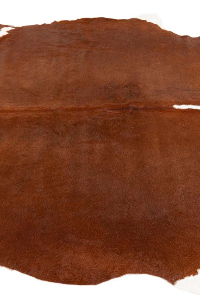 4' 10 x 6' 2 Cowhide Leather Rug