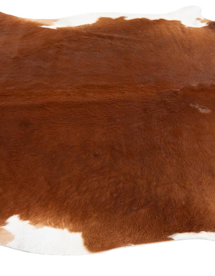 Detail image of 6' 1 x 7' Cowhide Leather Rug