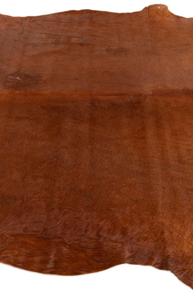 5' 7 x 6' 5 Cowhide Leather Rug