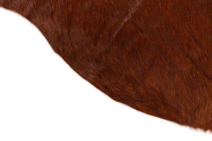 Detail image of 5' 7 x 6' 5 Cowhide Leather Rug
