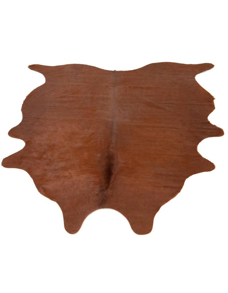 Detail image of 5' 1 x 5' 10 Cowhide Leather Rug