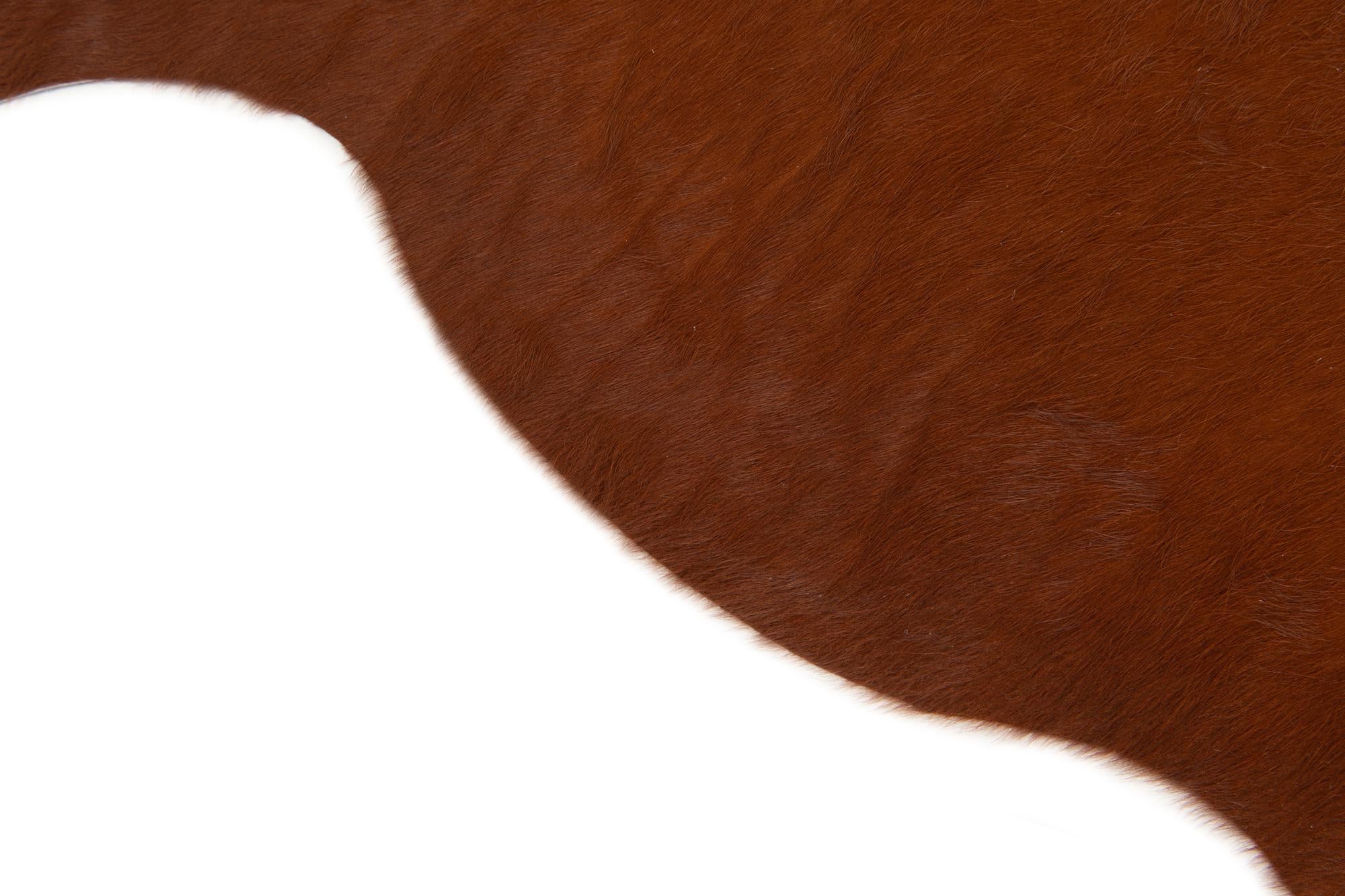 5' 1 x 5' 10 Cowhide Leather Rug