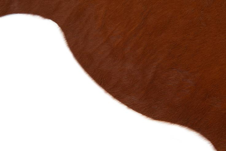 Detail image of 5' 1 x 5' 10 Cowhide Leather Rug