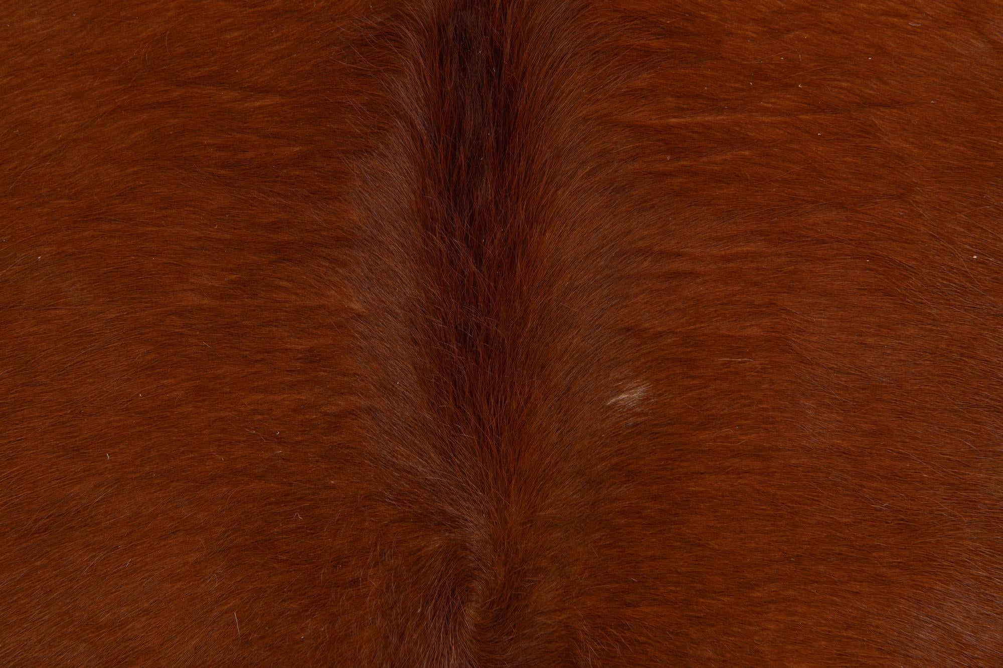 5' 1 x 5' 10 Cowhide Leather Rug