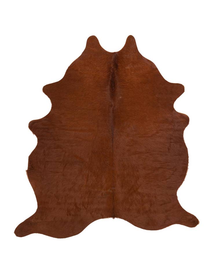Detail image of 5' 1 x 5' 10 Cowhide Leather Rug