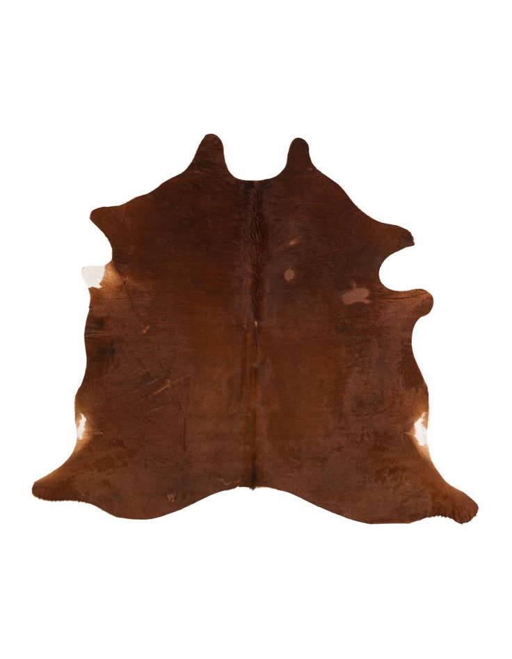 Detail image of 5' 3 x 5' 7 Cowhide Leather Rug