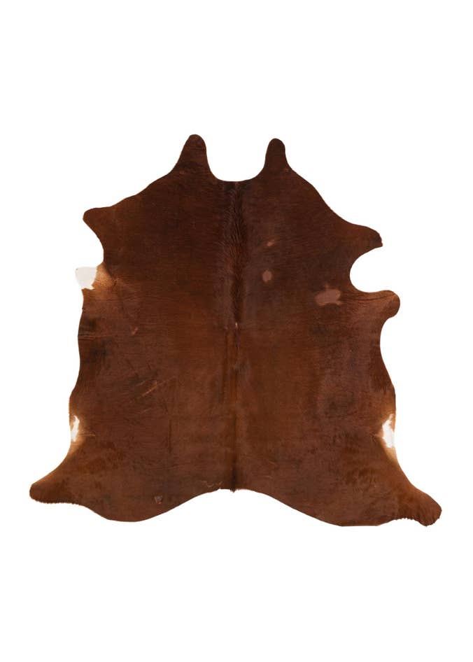 Detail image of 5' 3 x 5' 7 Cowhide Leather Rug
