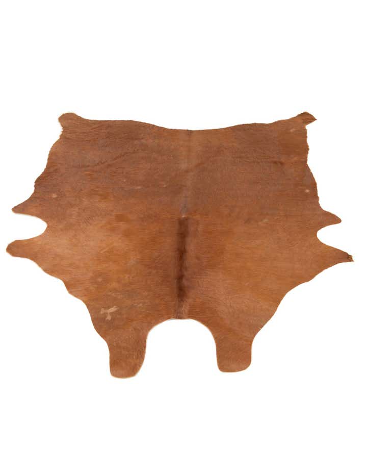 4' 8 x 6' 1 Cowhide Leather Rug