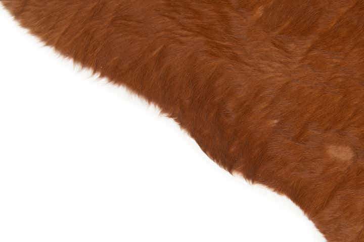 4' 8 x 6' 1 Cowhide Leather Rug