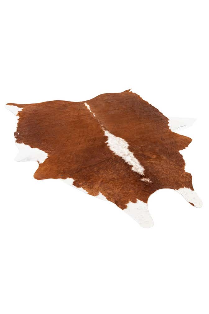 5' 4 x 6' 1 Cowhide Leather Rug