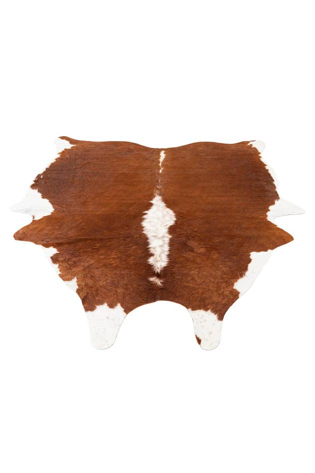 Detail image of 5' 4 x 6' 1 Cowhide Leather Rug