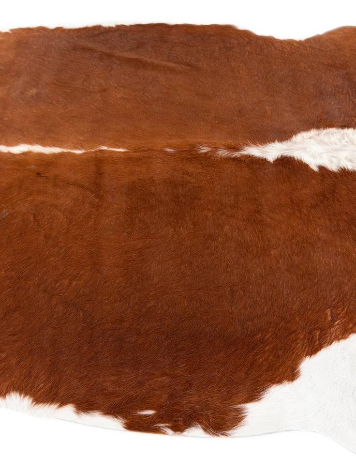 Detail image of 5' 4 x 6' 1 Cowhide Leather Rug