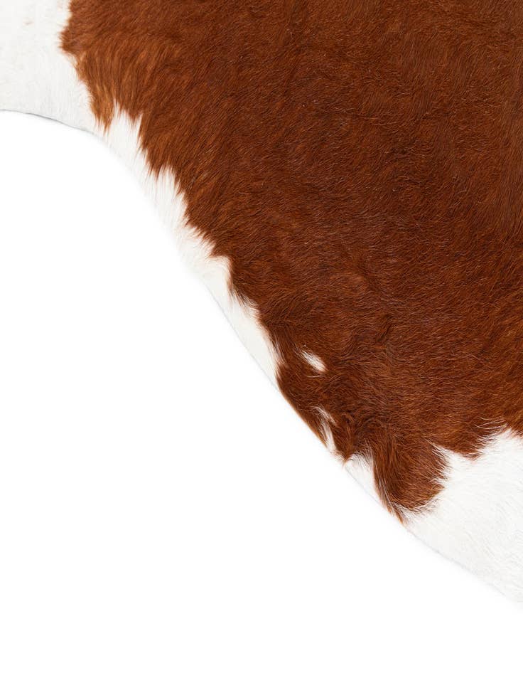 Detail image of 5' 4 x 6' 1 Cowhide Leather Rug