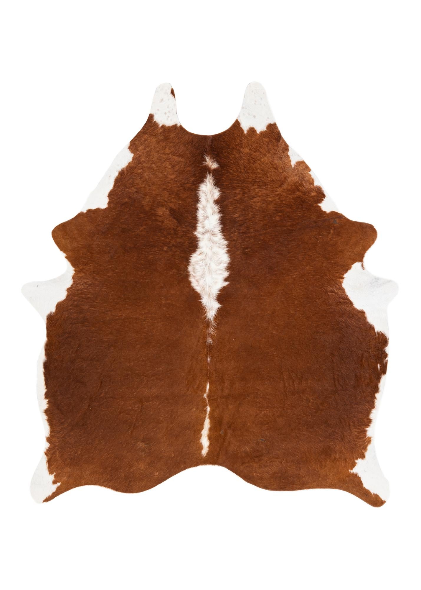 5' 4 x 6' 1 Cowhide Leather Rug
