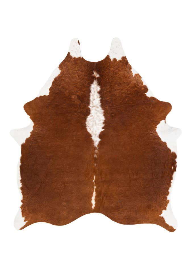Detail image of 5' 4 x 6' 1 Cowhide Leather Rug