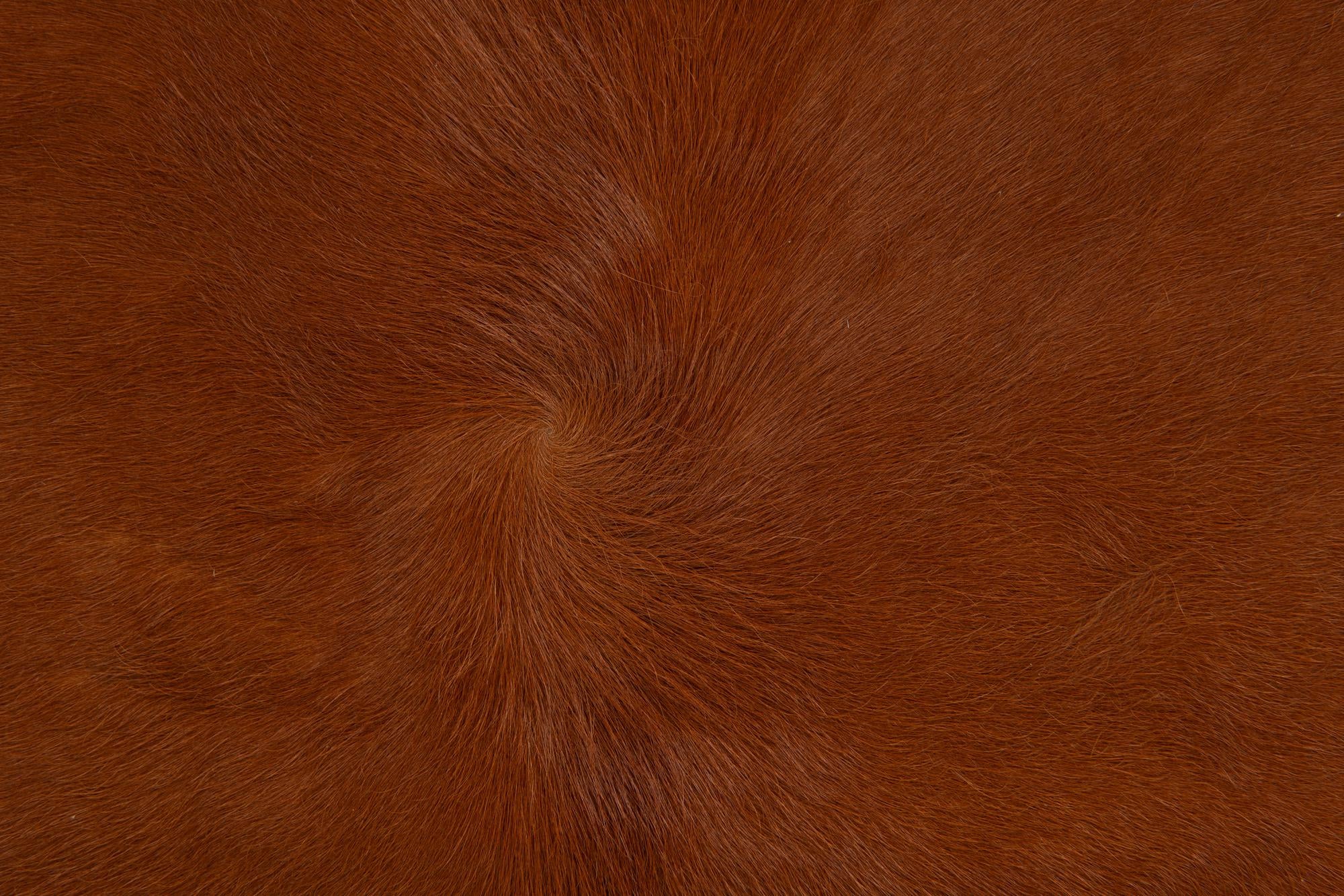 5' x 6' Cowhide Leather Rug