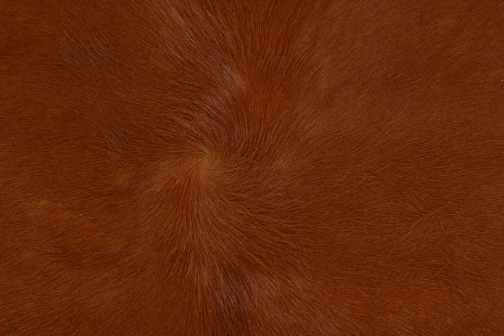 Detail image of 5' x 6' Cowhide Leather Rug