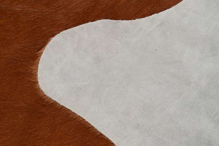 5' x 6' Cowhide Leather Rug
