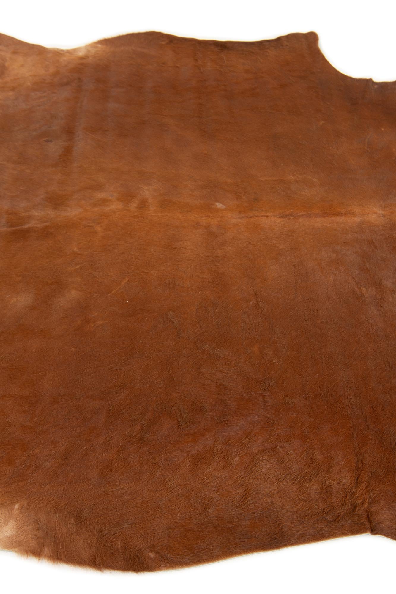5' 8 x 7' 1 Cowhide Leather Rug
