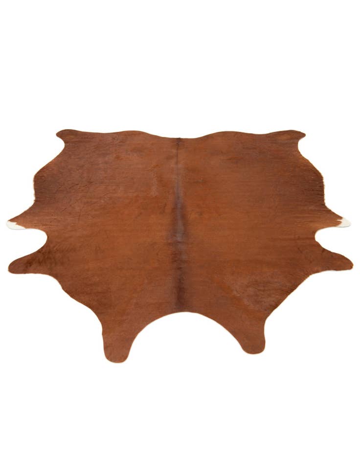 Detail image of 5' 8 x 6' 5 Cowhide Leather Rug