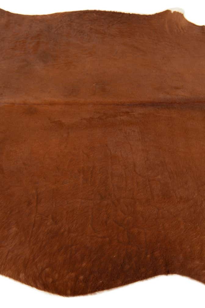 5' 8 x 6' 5 Cowhide Leather Rug