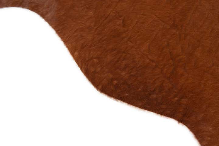 5' 8 x 6' 5 Cowhide Leather Rug
