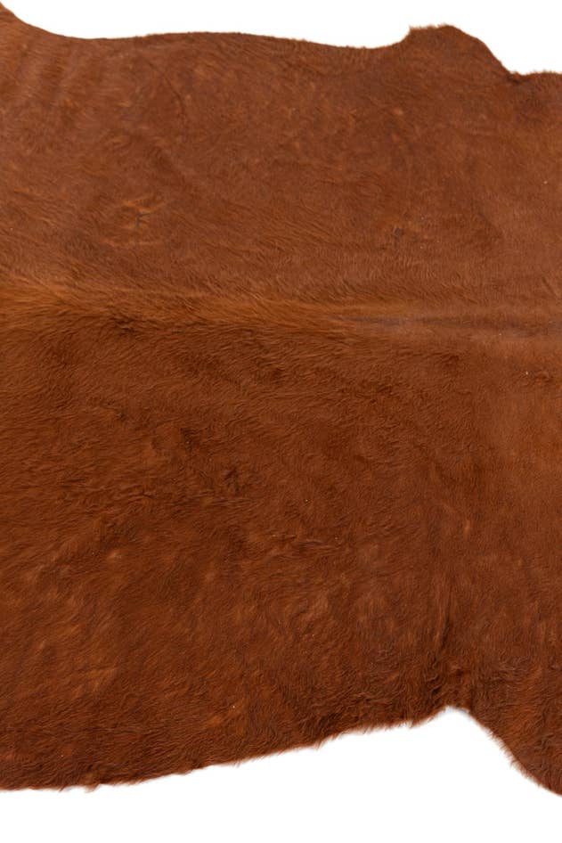 Detail image of 5' x 5' 7 Cowhide Leather Rug