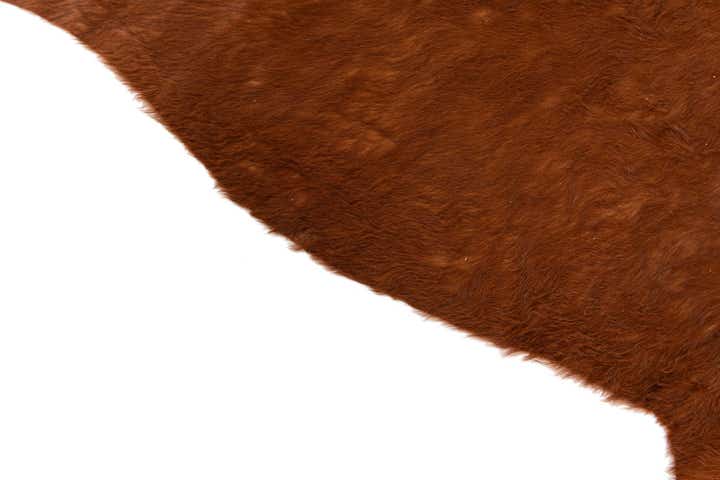 5' x 5' 7 Cowhide Leather Rug