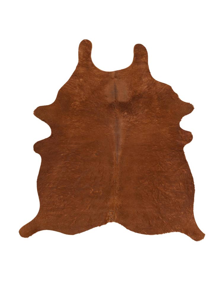 Detail image of 5' x 5' 7 Cowhide Leather Rug