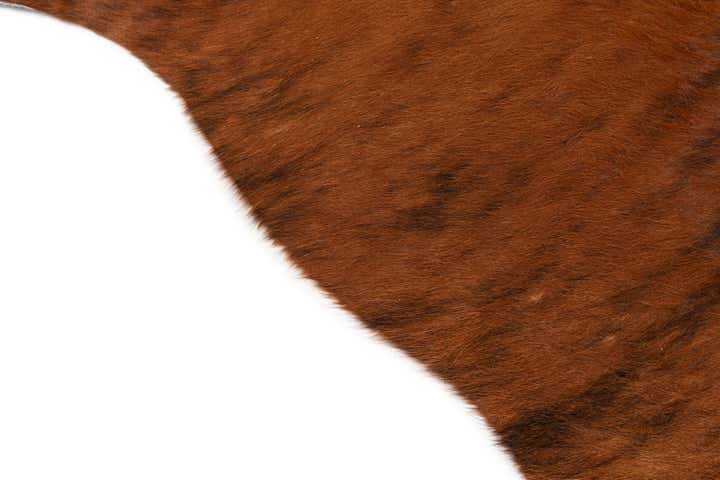 4' 6 x 5' 7 Cowhide Leather Rug