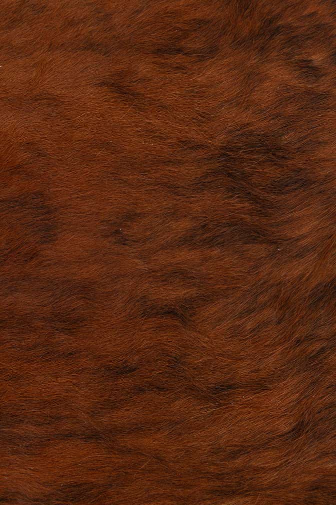 4' 6 x 5' 7 Cowhide Leather Rug