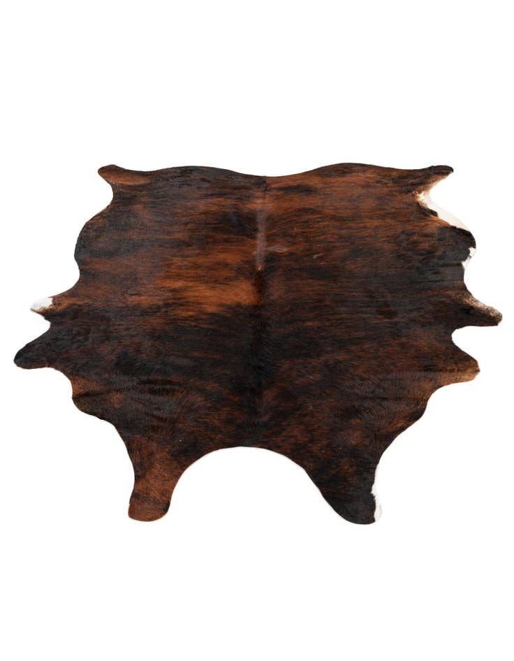 Detail image of 6' x 7' 4 Cowhide Leather Rug