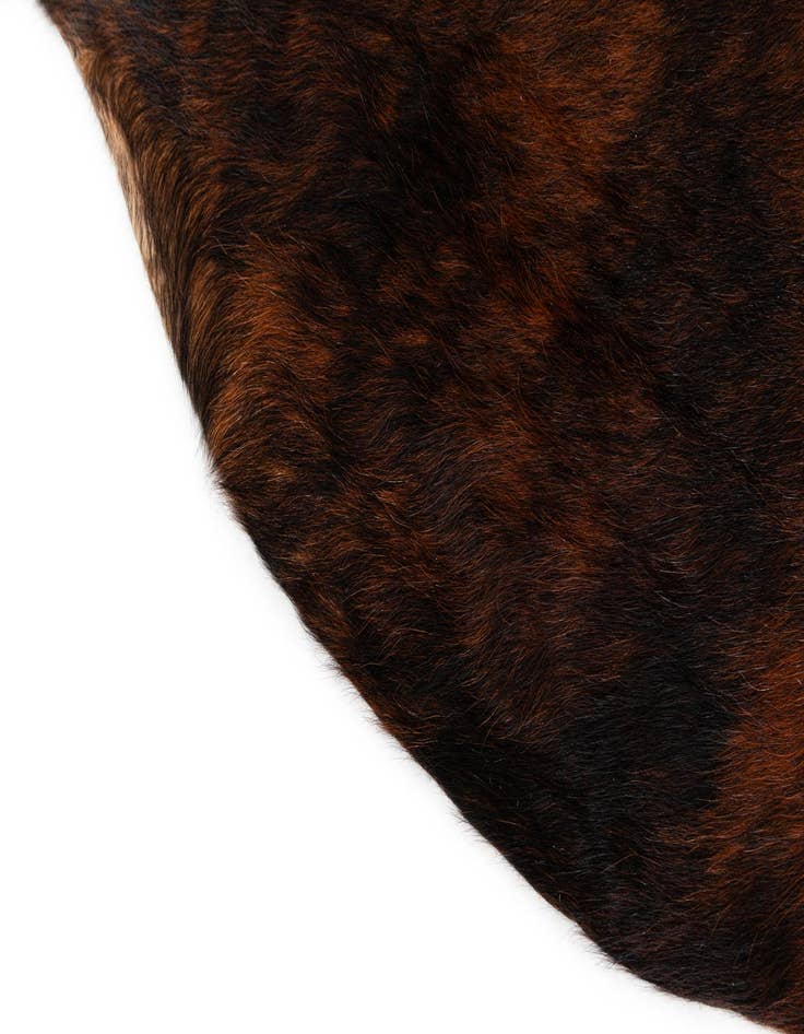 Detail image of 6' x 7' 4 Cowhide Leather Rug