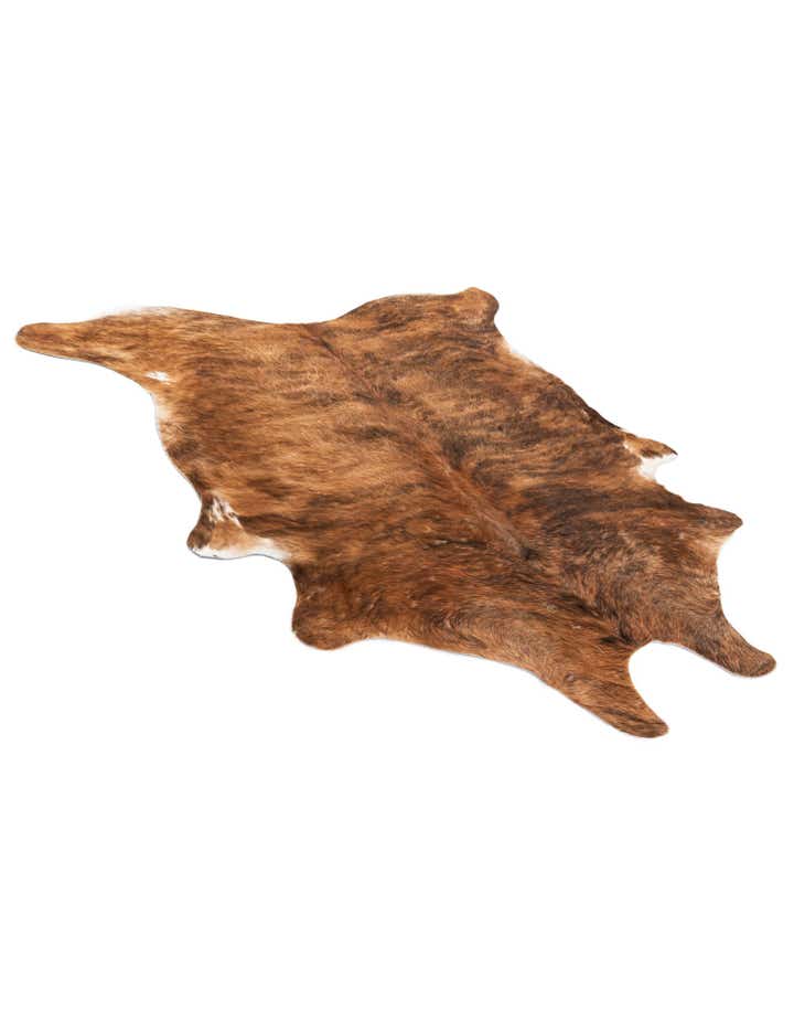 5' 5 x 5' 11 Cowhide Leather Rug