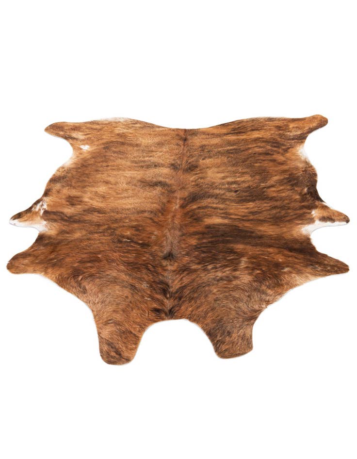 Detail image of 5' 5 x 5' 11 Cowhide Leather Rug