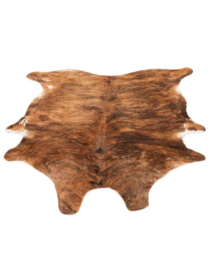 5' 5 x 5' 11 Cowhide Leather Rug