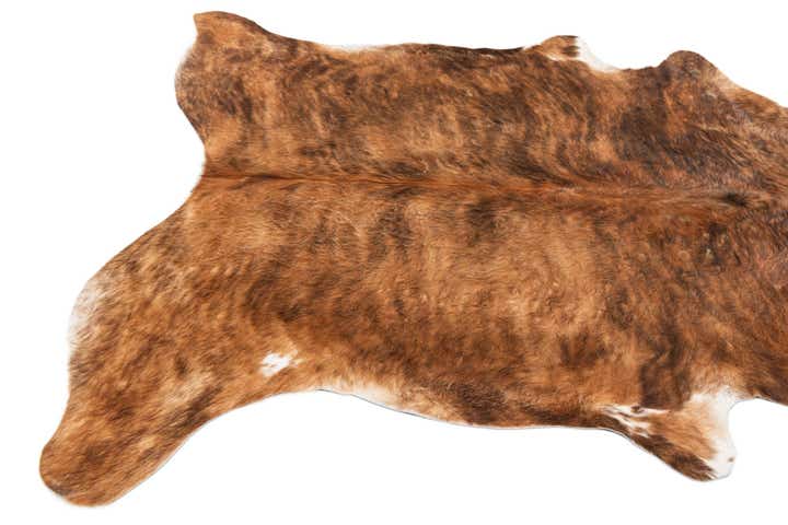 5' 5 x 5' 11 Cowhide Leather Rug