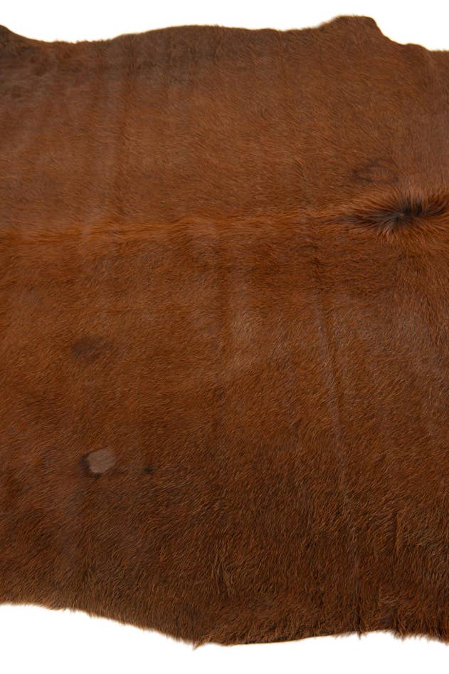 Detail image of 5' 11 x 6' 9 Cowhide Leather Rug