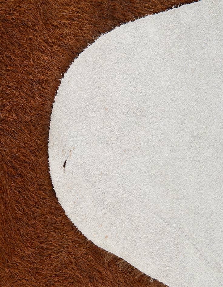 Detail image of 5' 11 x 6' 9 Cowhide Leather Rug