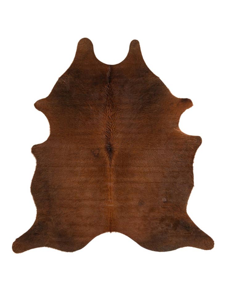 Detail image of 5' 11 x 6' 9 Cowhide Leather Rug